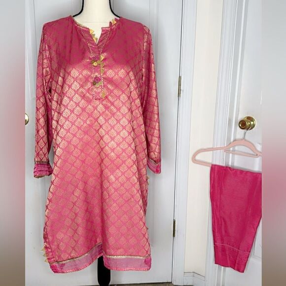 GUL AHMED KAAS PAKISTANI SEMI FORMAL DESIGNER DRESS - Picture 1 of 5